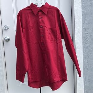 Van Heusen Red Dress Shirt SZ L